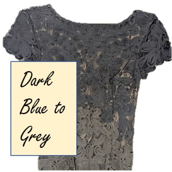 Designer JS Collections Lace Midi Evening Dress & Matching Earrings - Picture 3 of 14